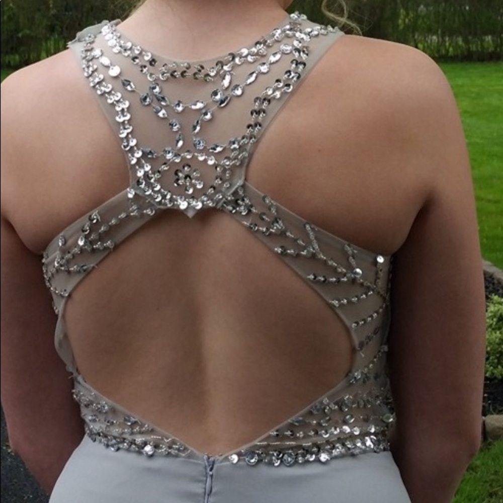 Gray Prom Dress - Picture 3 of 3
